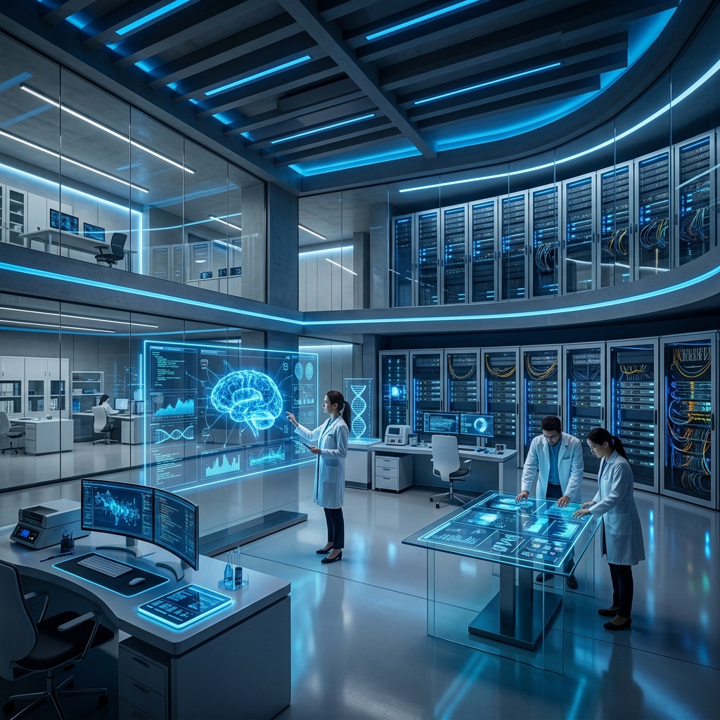 Futuristic lab environment